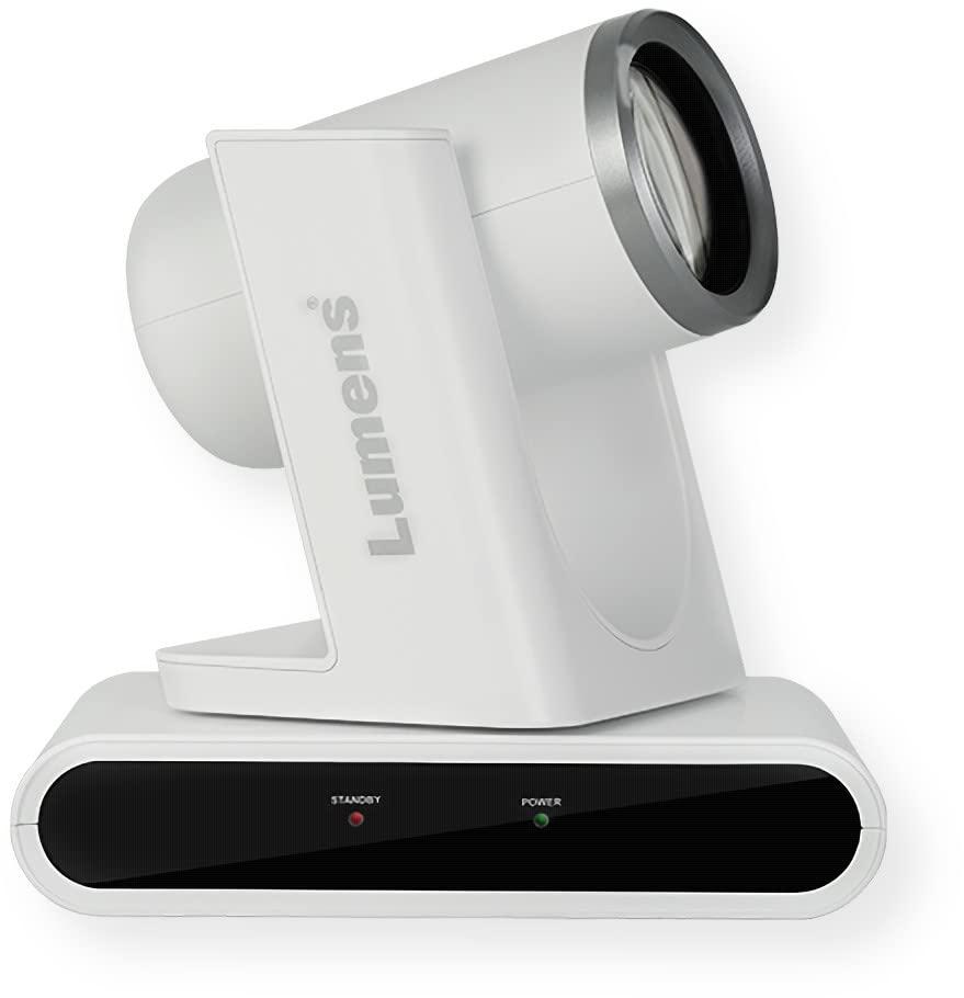 Lumens Lumens VC-R30W Full HD IP PTZ Camera, White; 1080p/60fps; 12x Digital and Optical Zoom; 1/2.8" 2MP CMOS Sensor; Simultaneous HDMI, 3G-SDI, USB and IP Streaming Output; WDR, 3D NR and Image Flip