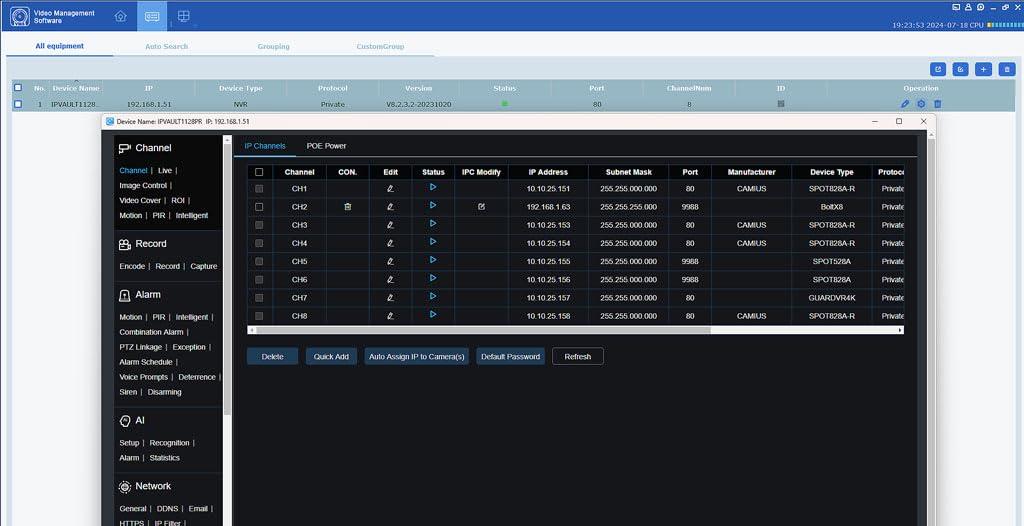 Camius Camius 4K PoE 320 Mbps 16 Channel NVR Security Camera System with 8 2K Indoor Outdoor Security Cameras, 4TB HDD (Expandable) I IP Cameras with Audio, Motion, Sound, AI Detection