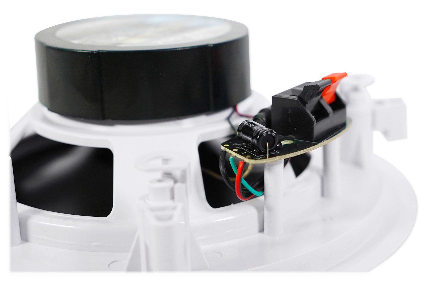 Rockville Rockville Pair HC85 8\" Inch 700 Watt in-Ceiling Home Theater Speakers 8 Ohm, White