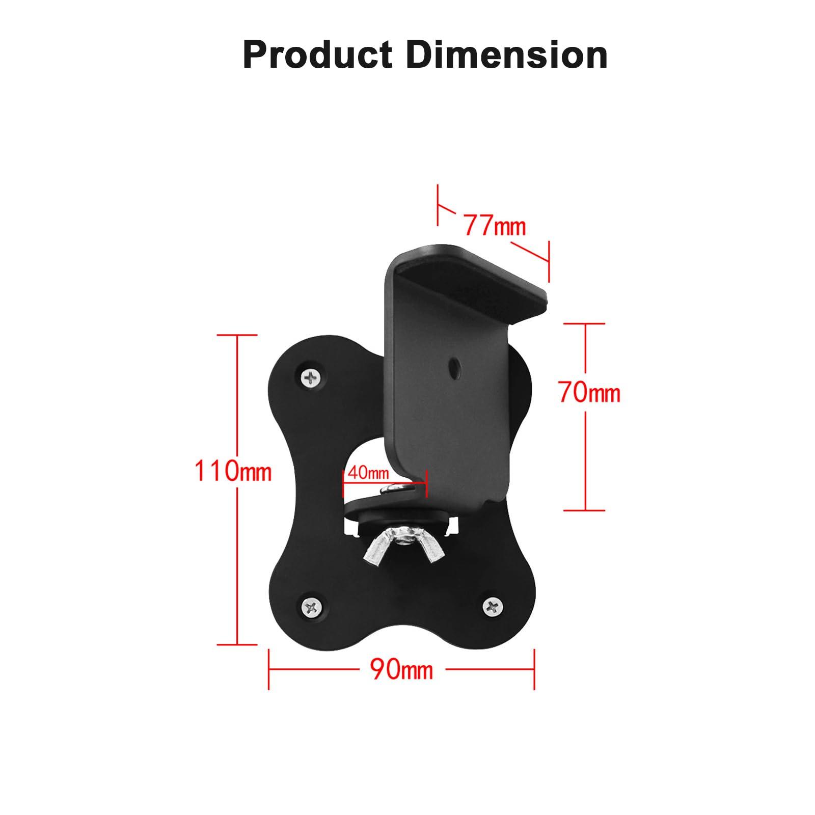 EUGOOCX EUGOOCX Metal Wall Mount Bracket for Samsung HW-Q990C/HW-Q990B/HW-Q990D/HW-Q930 Surround Rear Speakers, Home Theater Surround Sound System Wallmount Accessories (1pc Black)