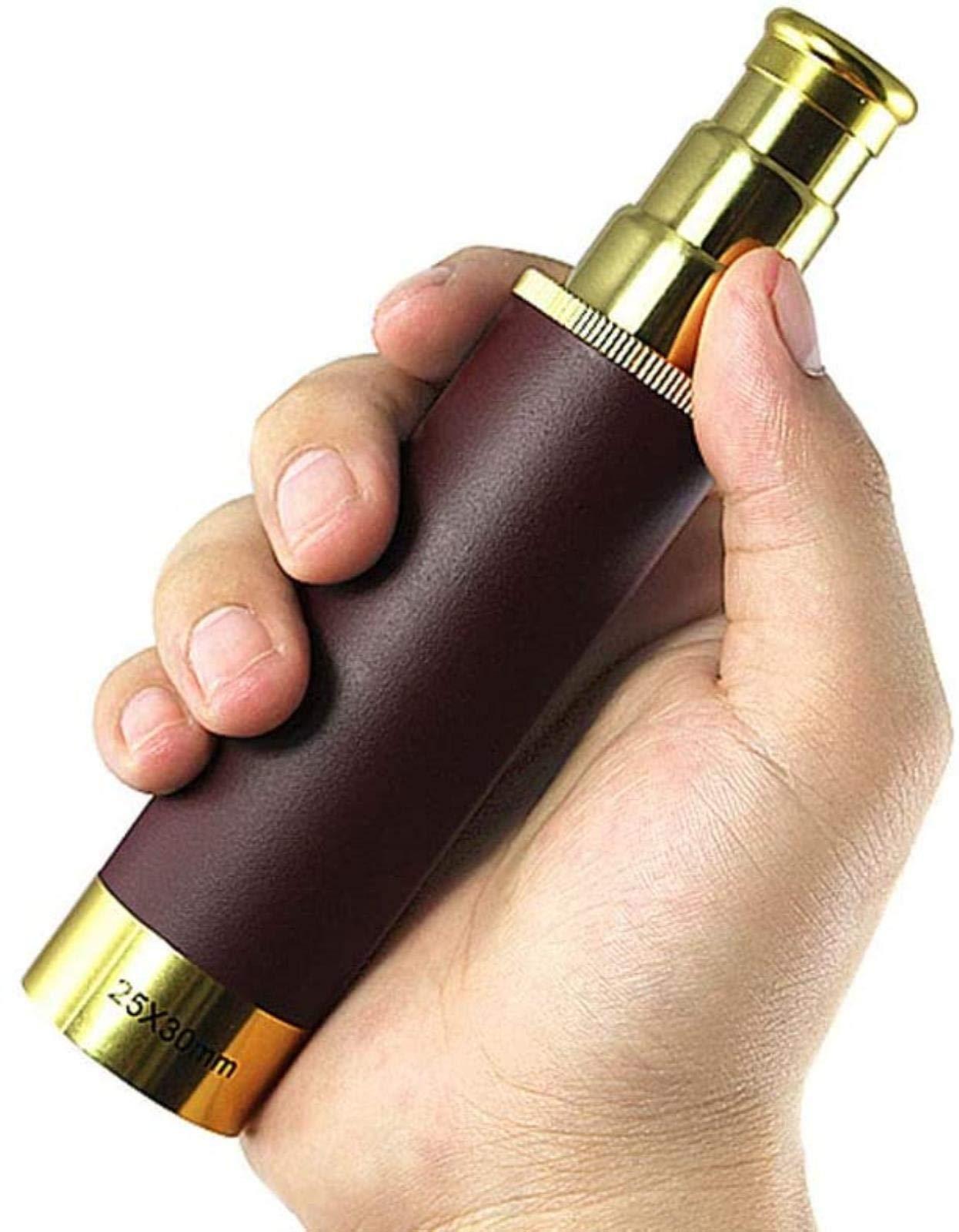 Generic High Power Binoculars, 25x30 Monocular Telescope, High Telescopic BAK4 Prism Lens Monocular Compact with Monocular with Smartphone Adapter for Adults Kids Bird Watching for indoor/outdoo