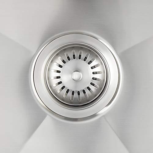 ZUHNE ZUHNE Stainless Steel Double Basin Farmhouse Sink 60/40 (33-Inch Curved Apron Front)