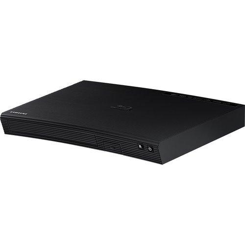 SAMSUNG Samsung Blu-ray DVD Disc Player With Built-in Wi-Fi 1080p & Full HD Upconversion, Plays Blu-ray Discs, DVDs & CDs, Plus 6Ft High Speed HDMI Cable, Black Finish