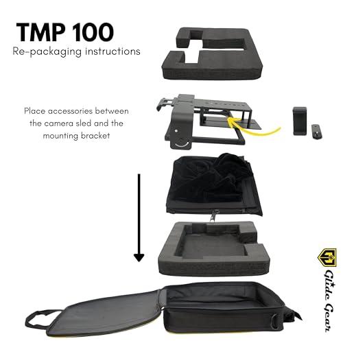 Glide Gear Glide Gear TMP100 Adjustable iPad/ Tablet/ Smartphone Teleprompter Beam Splitter 70/30 Glass w/ Carry Case No Plastic All Metal / No Assembly Required