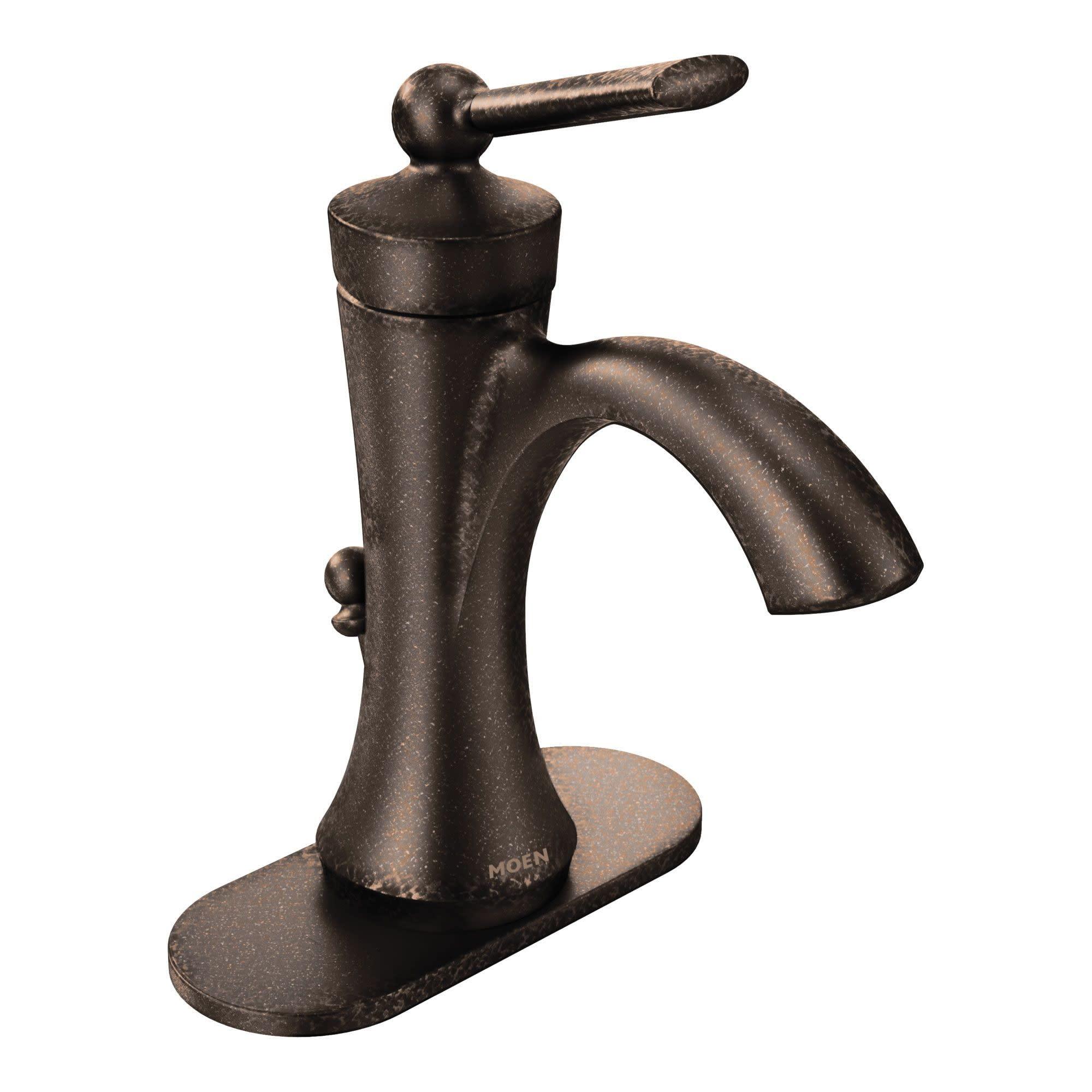 Moen Moen 4500ORB Wynford One Handle Single Hole Traditional Bathroom Faucet, Oil-Rubbed Bronze