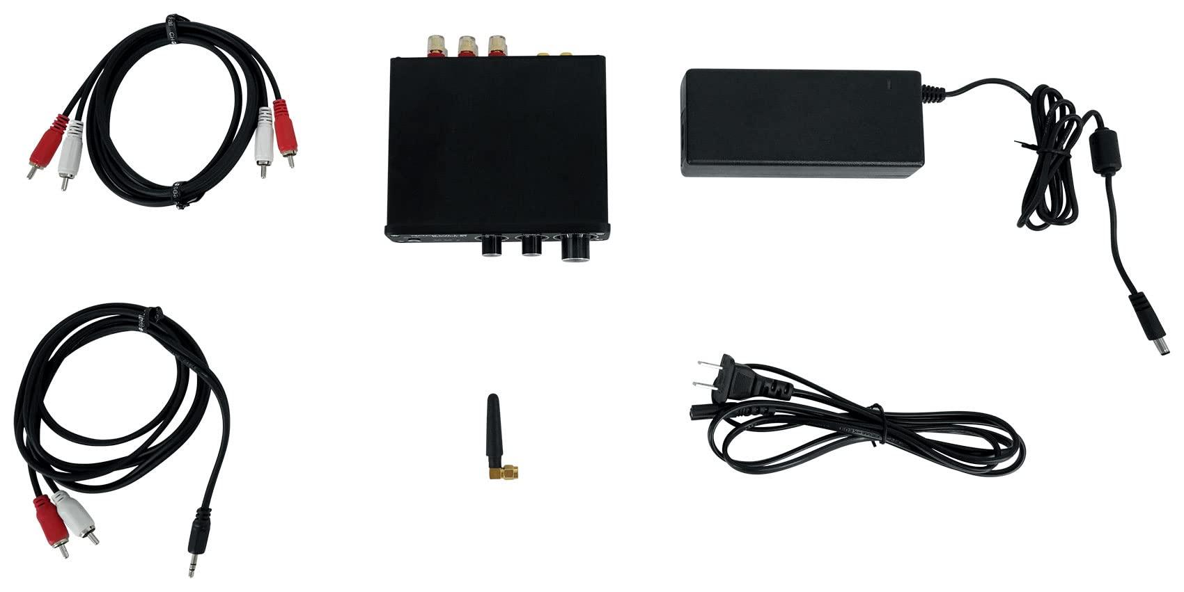 Rockville Rockville BLUAMP 21 100W 2.1 Channel Bluetooth Amplifier Receiver, Compact Design, Remote Control, Multi-Input Connectivity, for Home Theater and Music Streaming