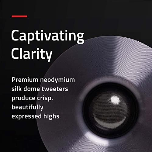 Fluance Fluance Reference High Performance Surround Sound Home Theater 5.0 Channel Speaker System Including 3-Way Floorstanding Towers, Center Channel, and Rear Surround Speakers - Black Ash (XL8HTB)