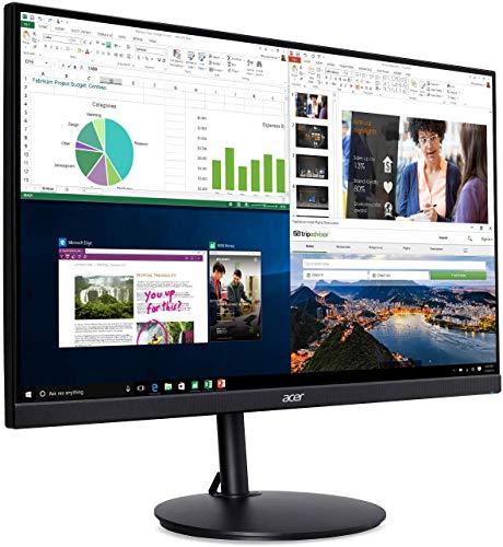 acer Acer CB272 bmiprx 27" Full HD (1920 x 1080) IPS Zero Frame Professional Home Office Monitor with AMD Radeon Free Sync, Height Adjustable Stand with Tilt & Pivot | Display, HDMI & VGA ports, Speakers