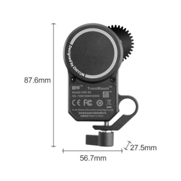 ZHIYUN Zhi yun [Official TransMount Servo Follow Focus Focus/Zoom Controller (CMF-06 Max) for Crane 2S WEEBILL LAB, Crane 3 LAB, Weebill S