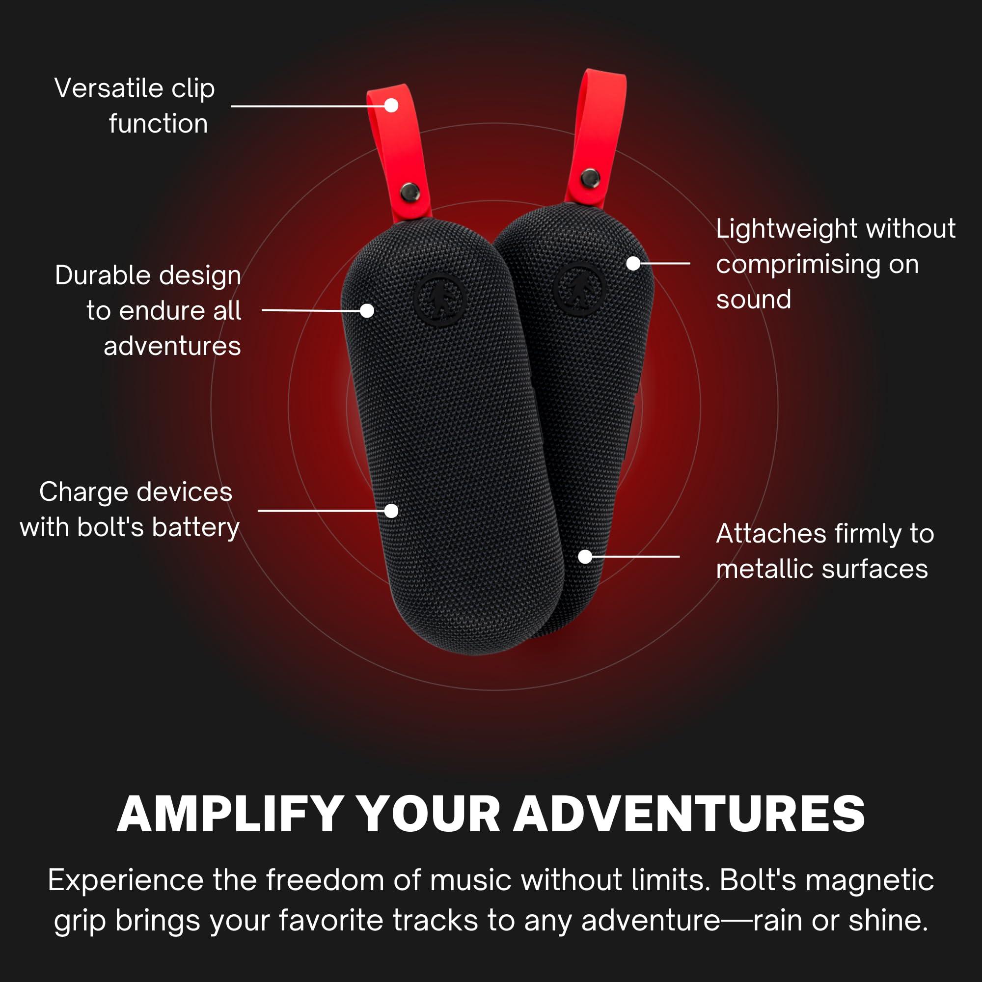 Outdoor Tech Outdoor Tech - Bolt Wireless Bluetooth Speaker Portable Wireless Speaker with Magnetic Grip and IPX6 Waterproof Protection