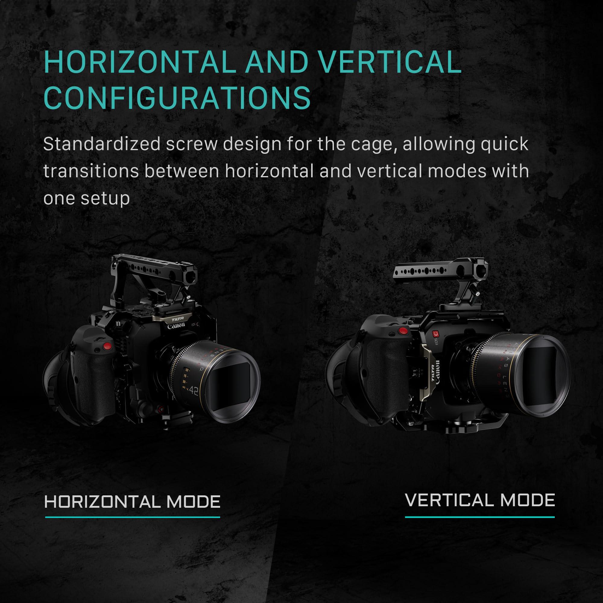 Tilta Tilta Camera Cage Advanced Kit for Canon C400 | Includes Full Cage, Rear Accessory Plate, Top Handle Extension, Shoulder Baseplate & More | Arri Rosette, NATO Rail, 3/8"-16 & 1/4"-20