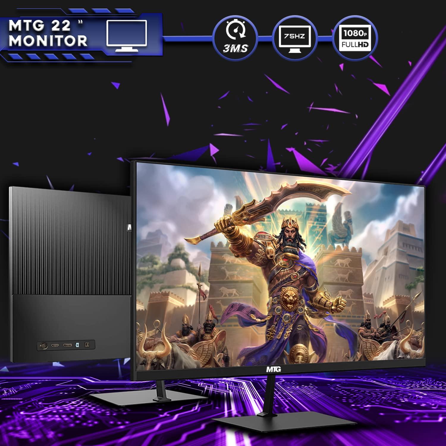 TechMagnet TechMagnet Gaming Desktop PC, Intel i5 6th Gen, Zeus Pro 6, GT 1030, 32GB RAM ARGB, 1TB SSD + 2TB HDD, 22 Inch Monitor, RGB Front Panel 385 Patterns, RGB Kit, Windows 11 Pro (Renewed)