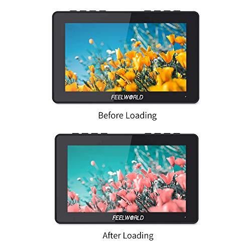 FEELWORLD FEELWORLD LUT7S PRO 7 Inch 2200nit 3D LUT Touch Screen DSLR Camera Field Monitor with F970 External Kit Install for Power The Wireless Transmission Waveform Vectorscope 4K HDMI SDI Input DC Output