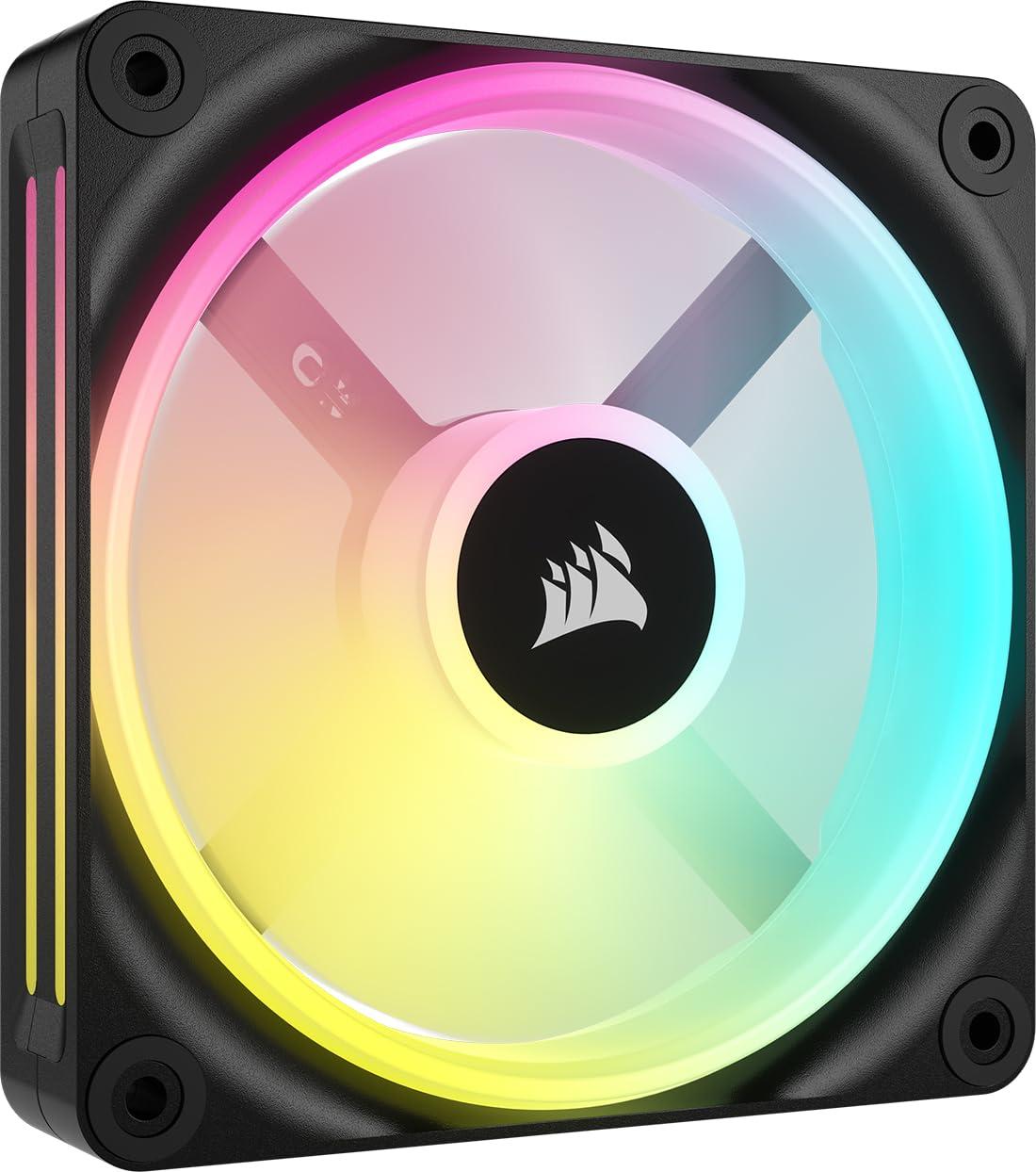 Corsair Corsair iCUE LINK QX120 RGB 120mm Magnetic Dome RGB Single Fan - Black