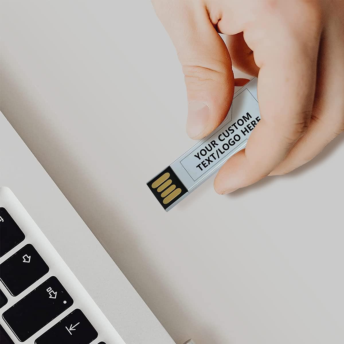 Paintechz Paintechz Custom Key USB Flash Drives 50 Pack, Personalized Logo Bulk - as Corporate Gifts and Promotional Giveaways - 32GB