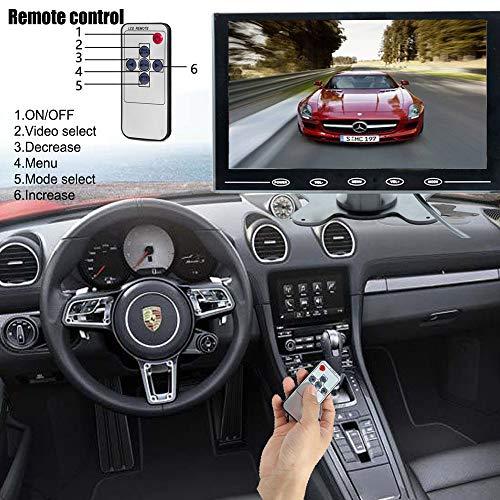 CAMECHO CAMECHO 9 Inch LCD Monitor HD Color Screen, 2 Video Input/HDMI/VGA, Support Car Backup, Mini PC Display, CCTV, Home Security, with Remote Control