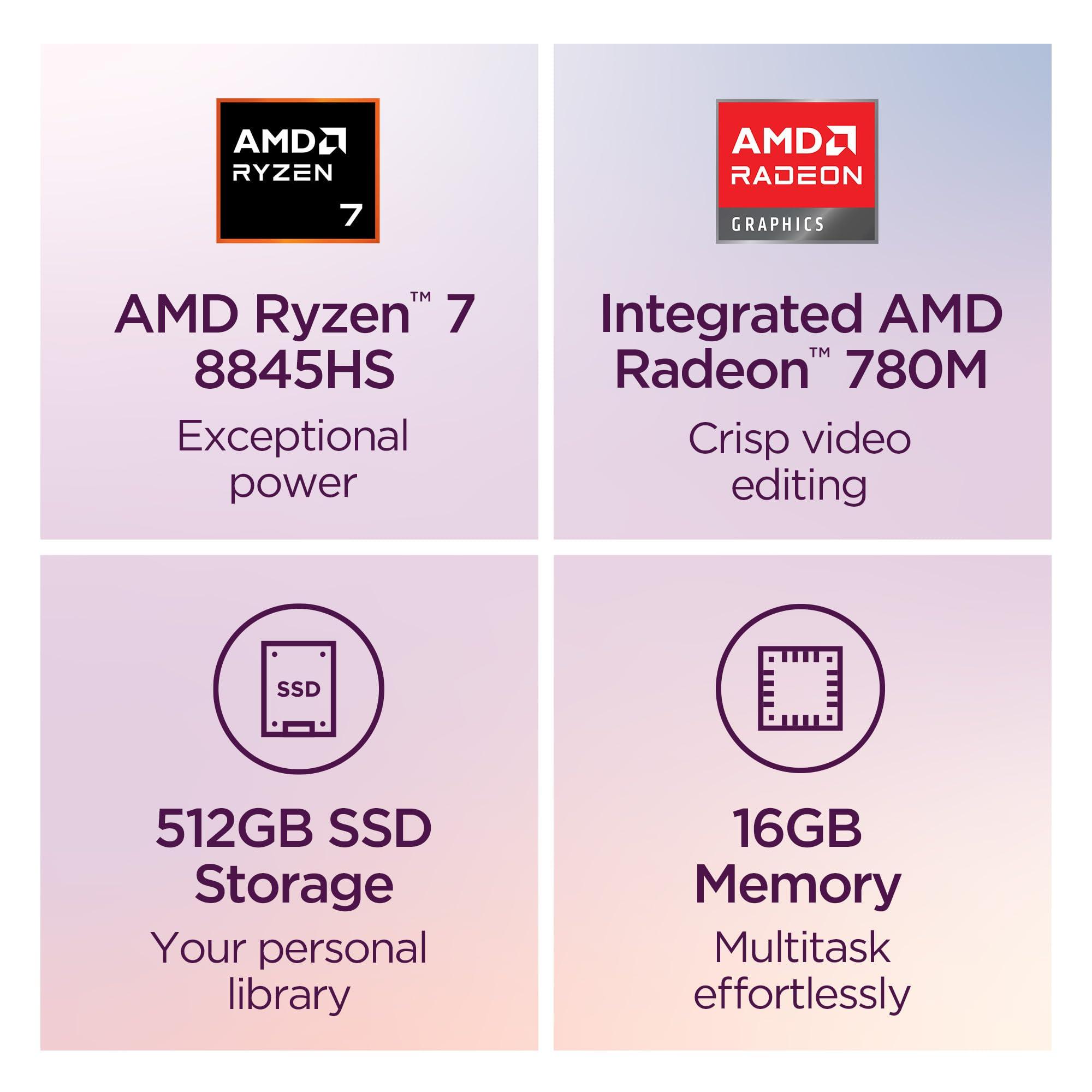 Lenovo IdeaPad 5 2-in-1-2024 - Professional Laptop - Fingerprint Sensor - 16" WUXGA IPS Display - 16GB Memory - 512GB SSD Storage - AMD Ryzen 7 8845HS - Windows 11 Home -Luna Grey