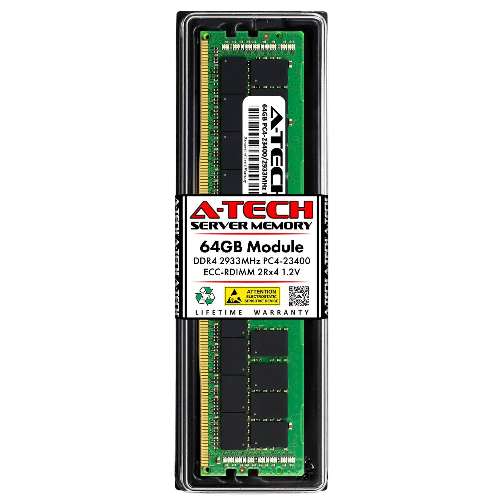 A-Tech A-Tech 64GB RAM for Inspur NE5260M5, NF8260M5 | DDR4 2933MHz PC4-23400 ECC RDIMM 2Rx4 Registered Server Memory Upgrade