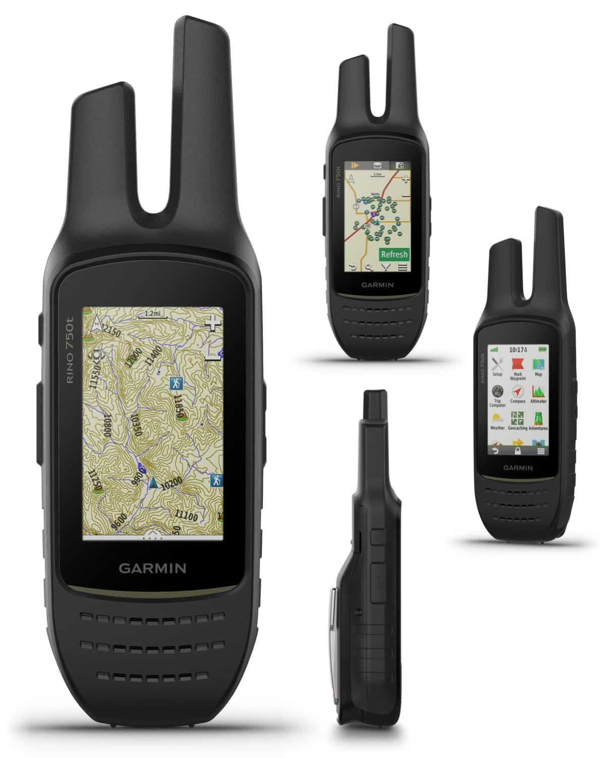 Wearable4U Wearable4U - Garmin Rino 750t Two-Way Radio Navigator with Topo Mapping with E-Bank Bundle
