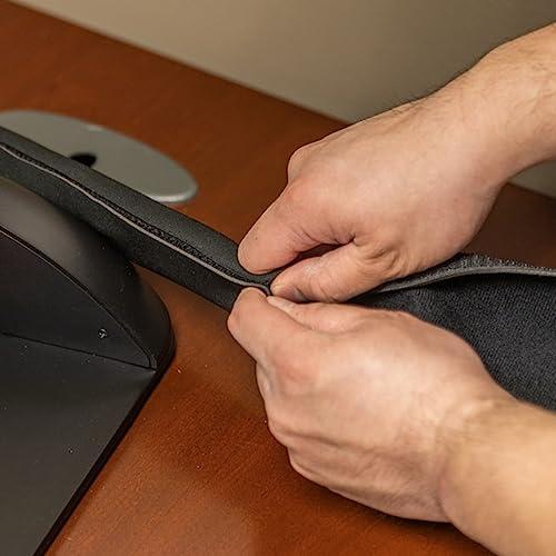 Klein Tools Klein Tools 450-320 Cable Management Sleeve, Cord Management for Home, Office or Job, 1-1/4-Inch Max Diameter, 3-Foot Length, Black, 2-Pack