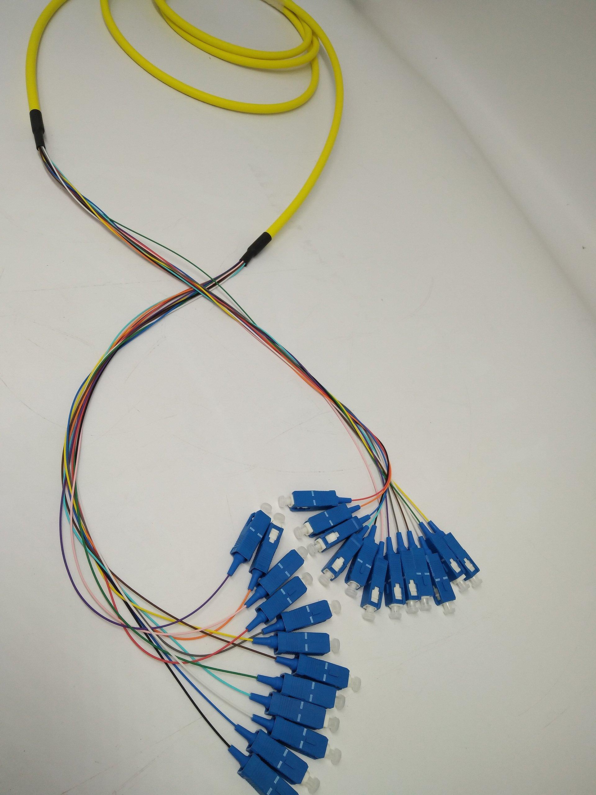 trtfiber 12 Core 24 Core 48core 72core 144core SC SingleMode Bunch Fiber Optic Patch Cable (40m, 48core)