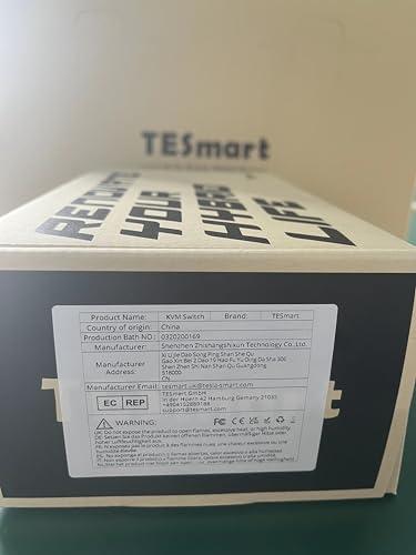 TESmart TESmart 1080P 60Hz Long Range 984ft USB VGA KVM Extender Over Cat5e Cat6 Ethernet Cable (up to 984ft/300m, Sender+Receiver)