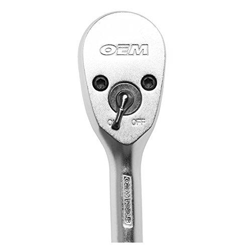 OEMTOOLS OEMTOOLS 23997 Socket Set 64PC, 1/4\" Drive Mechanic Tool Set, Socket Wrench Set Hard Chrome Finish, No-Slip Sockets, Ratchet Set and Extensions for Tight Spaces