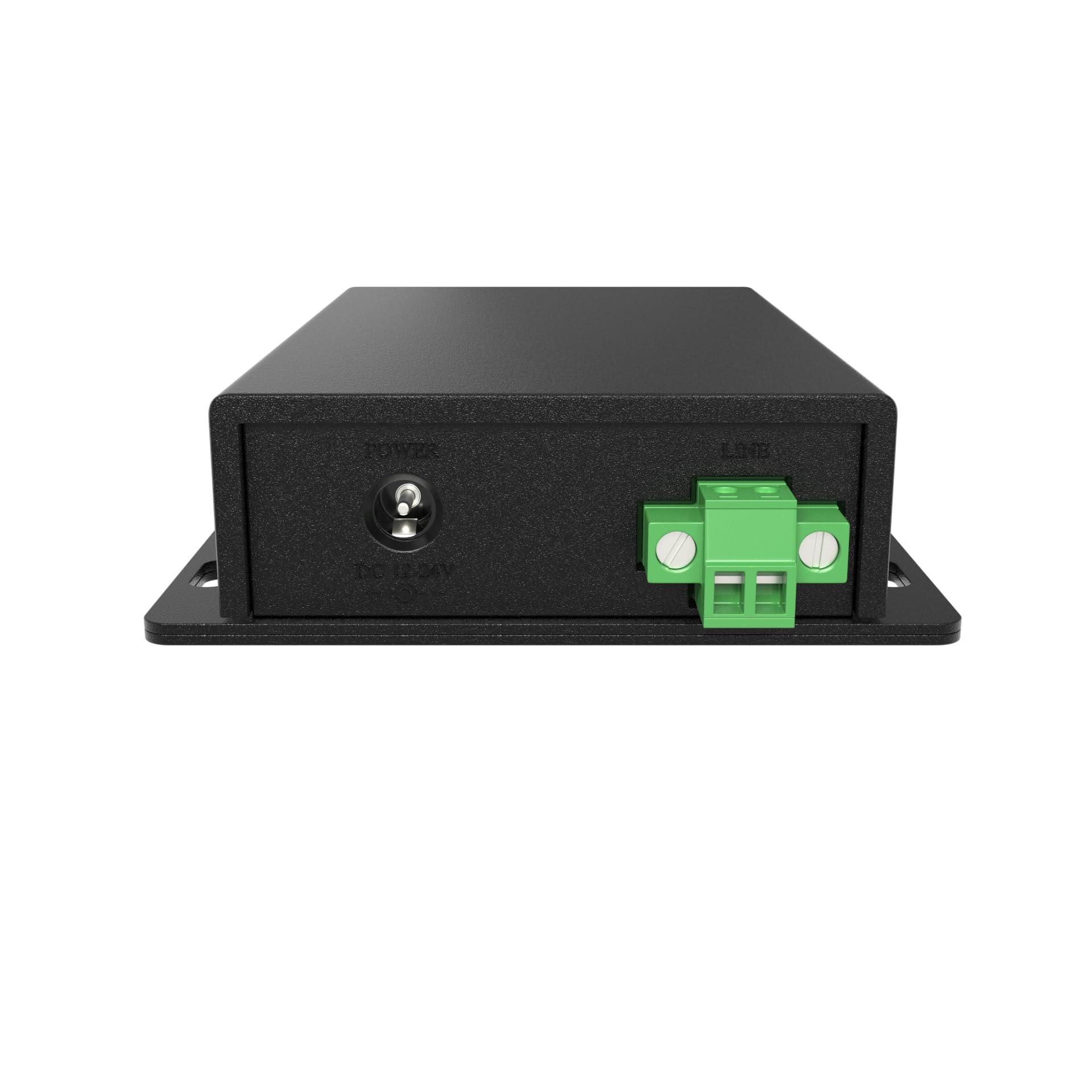 ADnet Ethernet Range Extender 600m 2000ft Over Twisted UTP kit or BNC Cable or Copper Wire - Compatible with Any Ethernet Device - LAN Distance Repeater Booster Bridge - BNC to 2PIN adapters in Set