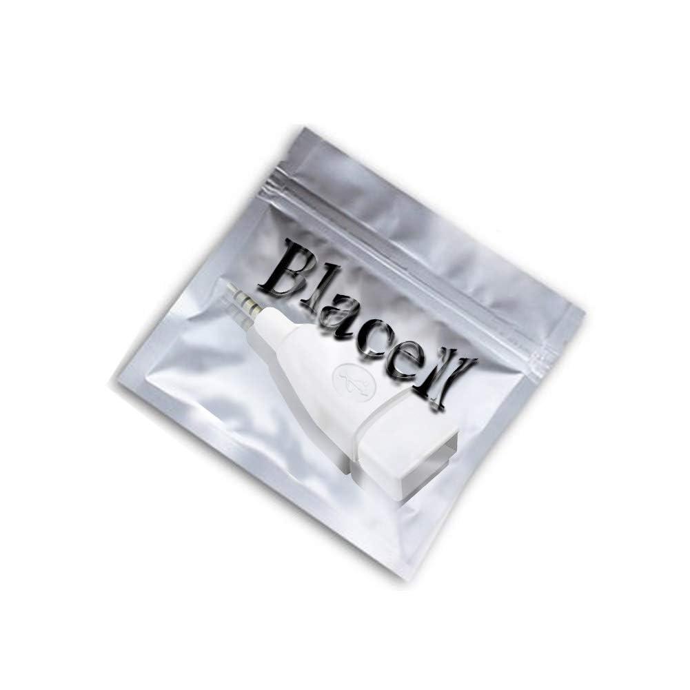 Blacell Blacell USB Female to 3.5mm Jack Male Audio Converter Adapter (White)