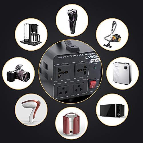 Yinleader Yinleader 2000W Voltage Converter Transformer(110V to 220V OR 220V to 110V) 2000 Watt Step Up/Down Converter 110/120 Volt - 220/240 Volt w/US Power Cord,Circuit Breaker Protection (VTUS-2000)