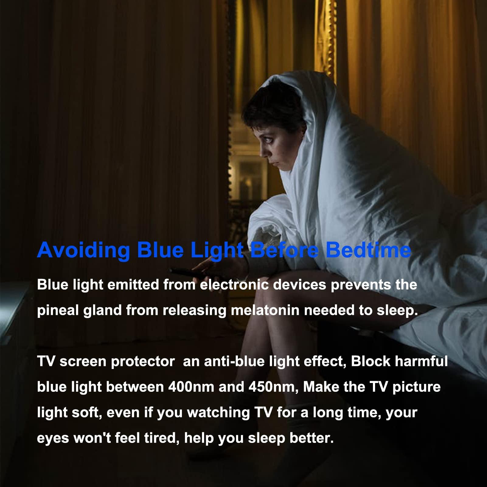 TYRHMY TYRHMY Anti Glare Tv Screen Protector for 65 Inch, Anti Glare Film for 65 Inch, Anti Blue Light, Frosted Film,65in L56.25inxW31.65in