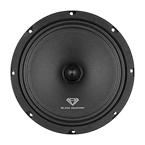 BLACK DIAMOND Pair of Black Diamond 8" 140 Watts 4-Ohm Mid-Range Speakers with Bullet