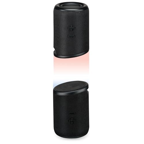 iLive Electronics iLive Electronics Magnetic + Portable Wireless Bluetooth Speaker Set with Fabric and Rubberized Coating Carry Strap and TWS System, Black, Pair, ISB2133B