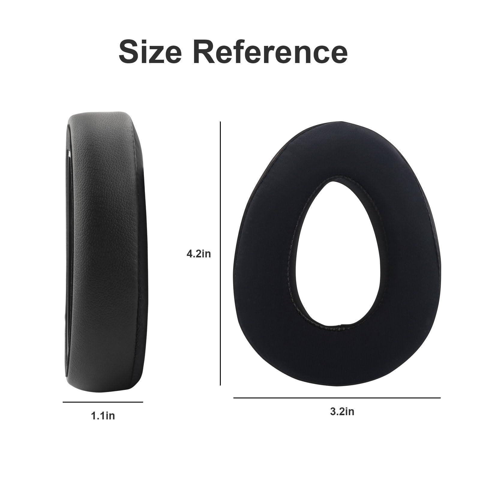 Miruchertter PXC 550 Cooling Gel Ear Pads Replacement Ear Pads Cushions Compatible with Sennheiser PXC 480 PXC 550 PXC 550-II MB 660 UC MB 660 MC Headphones High-Density Memory Foam Earpads Ear Cups Cover (Black)