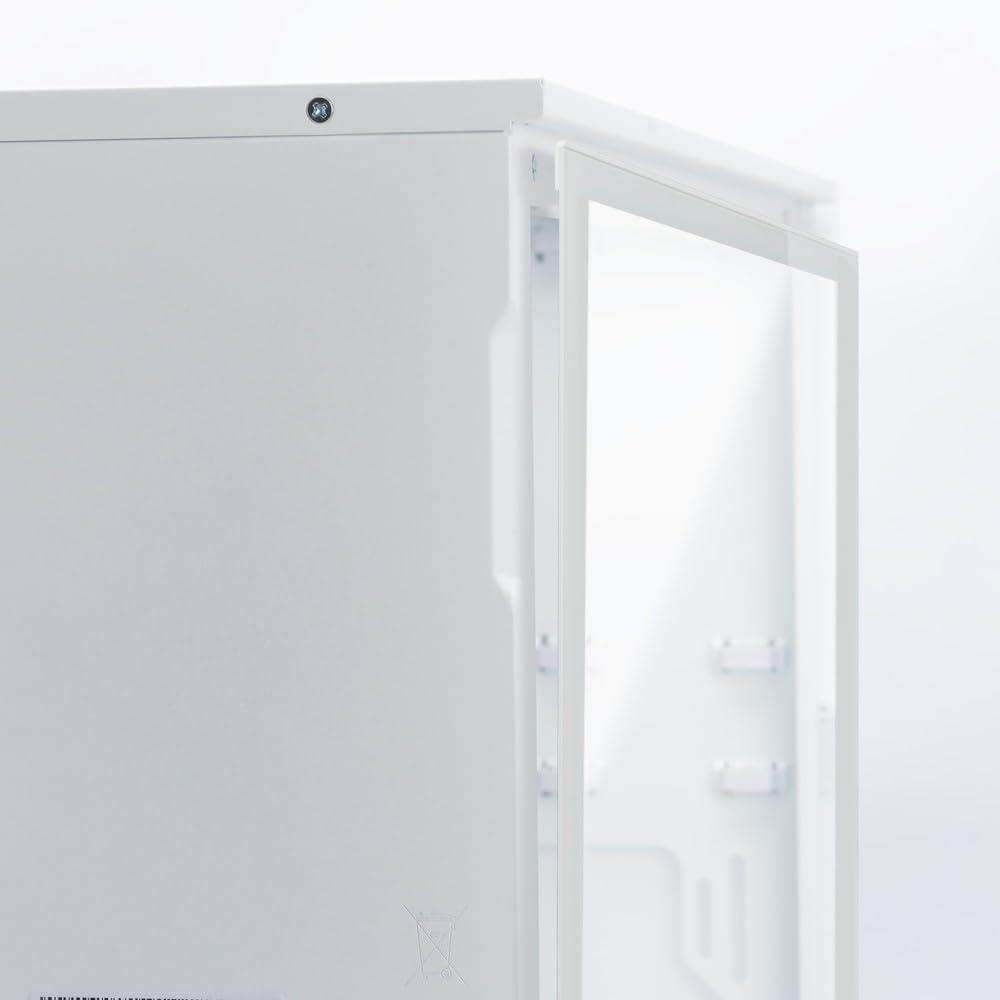 IN WIN InWin F5 White E-ATX Full Tower Computer Case with Customizable Wooden Front Modular Bezels, Tempered Glass Panels, Ventilated Mesh Panels, and Offers Back Connect ATX Motherboard Support