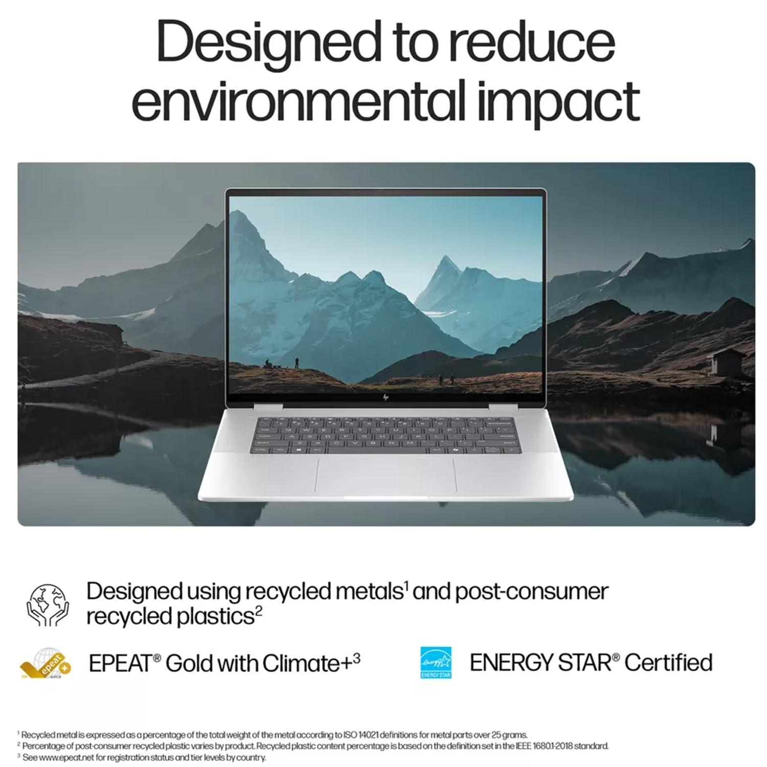 HP HP Envy X360 16" Ultra 7 AI Convertible 2-in-1 Laptop, 16" FHD+ Touchscreen, Intel Ultra 7 155U (Beats Intel i7-1355U), 16GB RAM, 512GB SSD Stylus Pen, Wi-Fi 6, Windows 11 Home, Silver