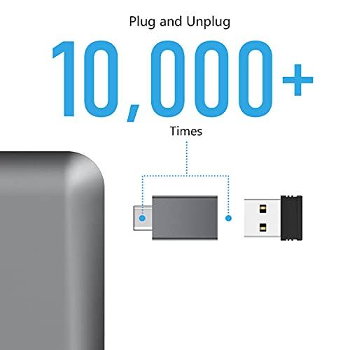 nonda nonda USB C to USB 3.0 Adapter (2 Pack), Fit Side-by-Side USB C Adapter, USB C to USB Female 3.0 Adapter for iMac 2021, MacBook Pro 2021/20, MacBook Air 2021/20, iPad Pro 2021 and More Type-C Devices