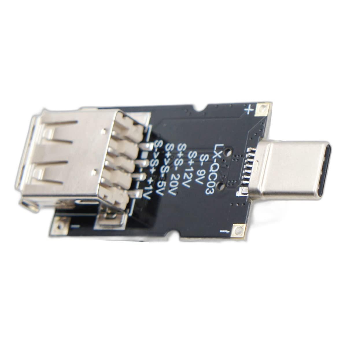 JacobsParts JacobsParts USB C QC 2.0 3.0 DC Voltage Trigger Decoy Module 9V 12V 20V Adjustable Power Type-C