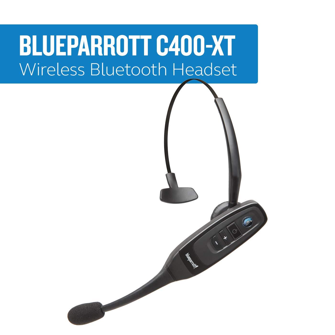 BlueParrott BlueParrott C400-XT Trucker Bluetooth Headset  Industry Leading Sound with Long Wireless Range & Extreme Comfort for All-Day Wear - Ideal for Anyone On-The-Go, Up to 24 Hours of Talk Time, Black