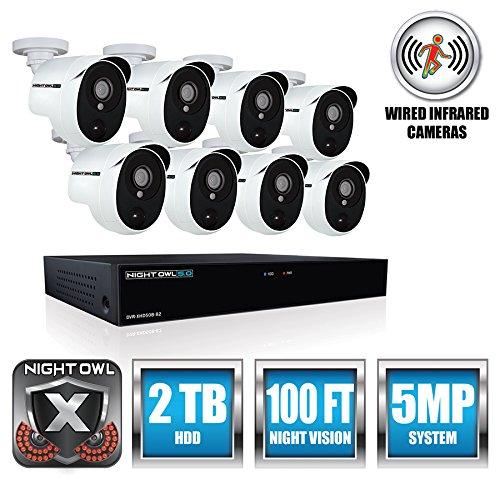 Night Owl Security Night Owl Security Security System Home Security System, White (XHD502-88P)