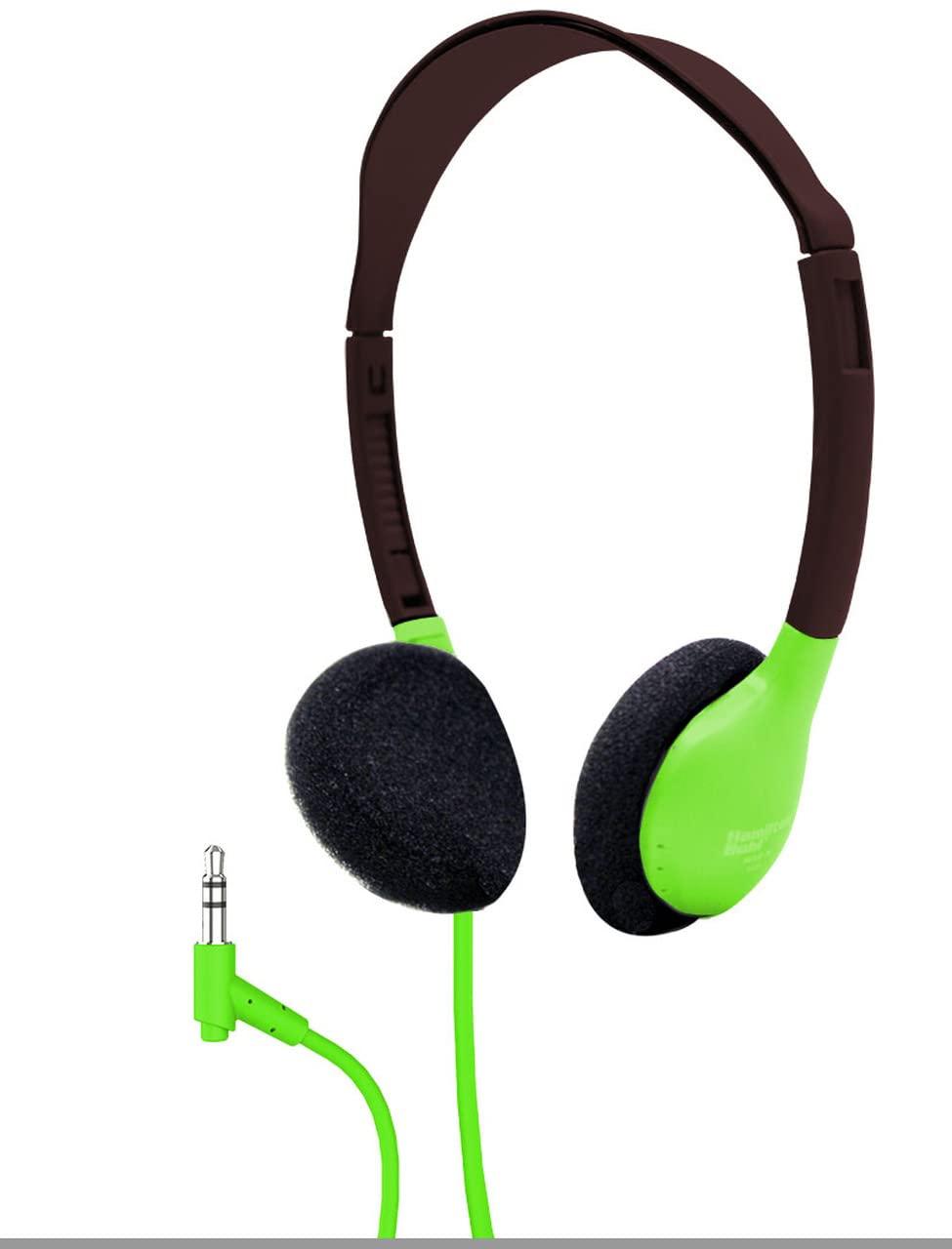 HamiltonBuhl HamiltonBuhl Personal On-Ear Stereo Headphone, Green (200 Pack)