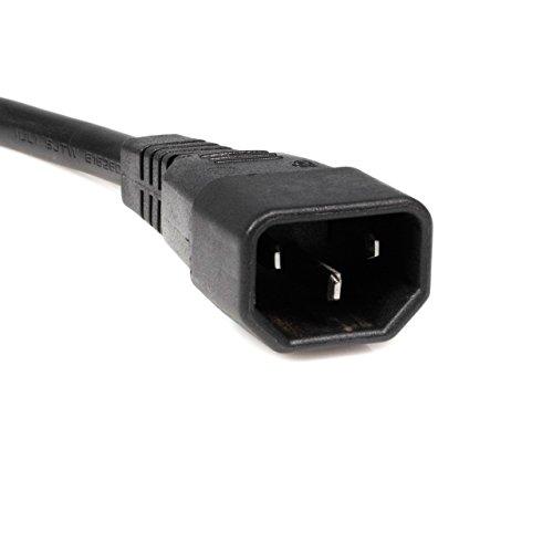 StarTech StarTech.com 10ft (3m) Power Extension Cord Splitter, C14 to 2x C13, 13A 250V, 16AWG, Computer Power Cord Extension, IEC 320 C14 to 2x C13 AC Extension Cable for Power Supply, UL Listed (PXT100Y)