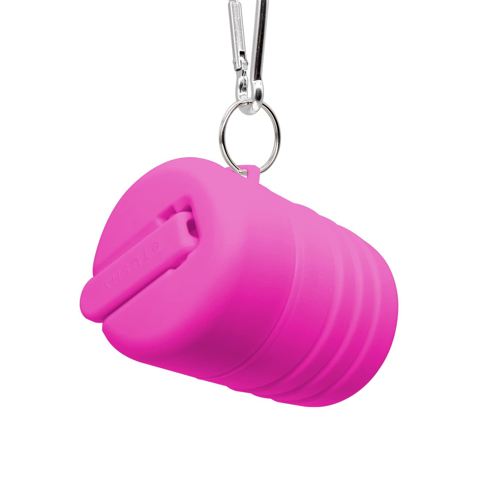 TUSHY Tushy Travel Bidet: Collapsible & Expandable for Discreet Portability | Refreshing Clean for Home, Camping, Outdoors & Travel (Helps Hemorrhoid Relief, Peri Bottle for Postpartum Care), Fuchsia Friday