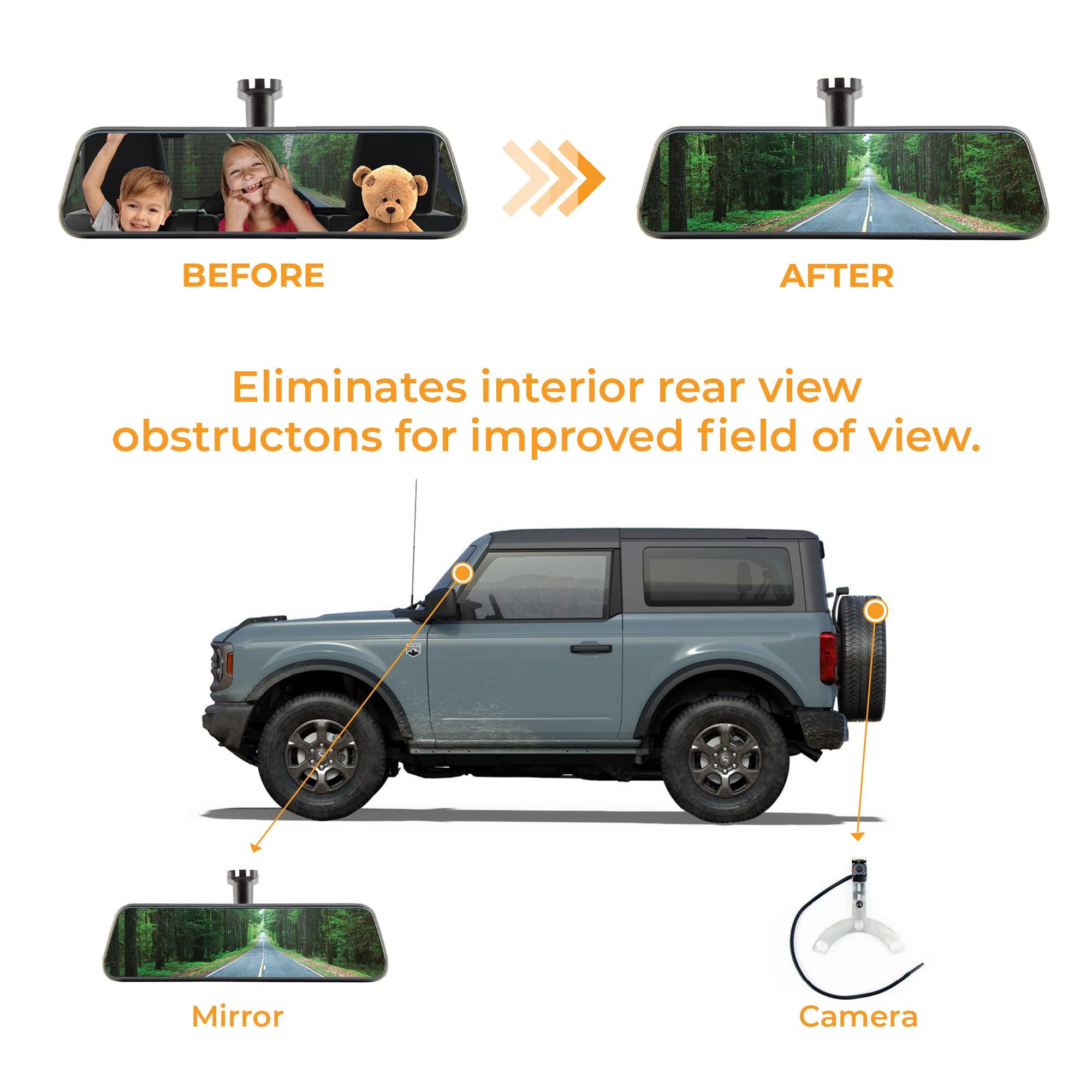 Brandmotion Brandmotion FVMR1120 Fullvue Rear Camera Mirror For Ford Bron