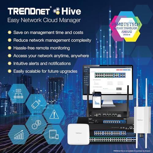 TRENDnet TRENDnet AX1800 Dual-Band WiFi 6 Gigabit Dual-WAN VPN Router, Small Business, Virtual Private Network, Inter-VLAN Routing, QoS, 2.5G Support, Pre-Encrypted Wireless, Black, TEW-929DRU (Pack of 1)