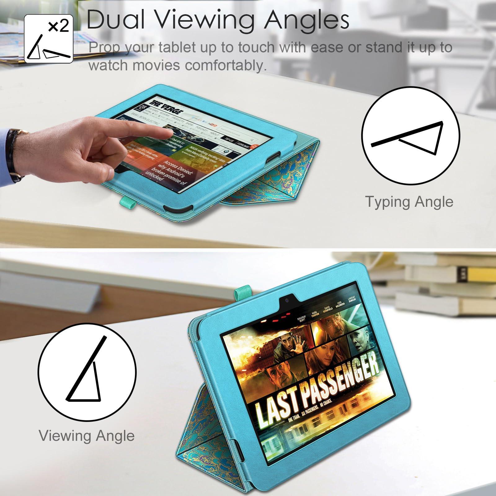 Fintie Fintie Folio Case for Kindle Fire HD 8.9\" - Slim Fit Leather Case with Auto Sleep/Wake for Amazon Kindle Fire HD 8.9 (Will not fit HDX Models) - Shades of Blue