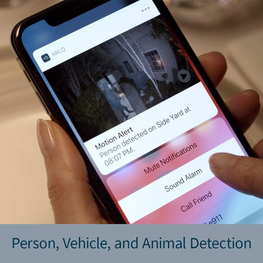 Arlo Arlo Pro 3 Spotlight Camera - Add on - Wireless Security, 2K Video & HDR, Color Night Vision, 2 Way Audio, Requires a SmartHub or Base Station Sold Separately, White - VMC4040P-100NAR (Renewed)