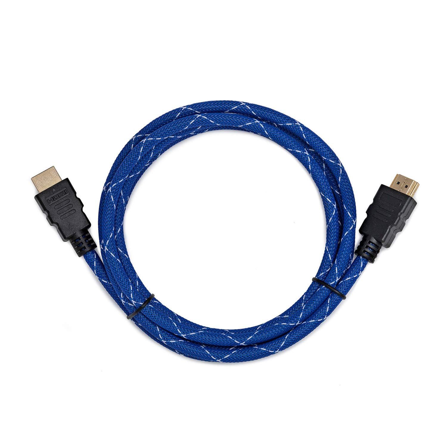 Sony Sony 4K Upscaling 3D Streaming Blu-Ray Disc Player (Black) Bundle with Nylon-Braided HDMI Cable (2 Items)