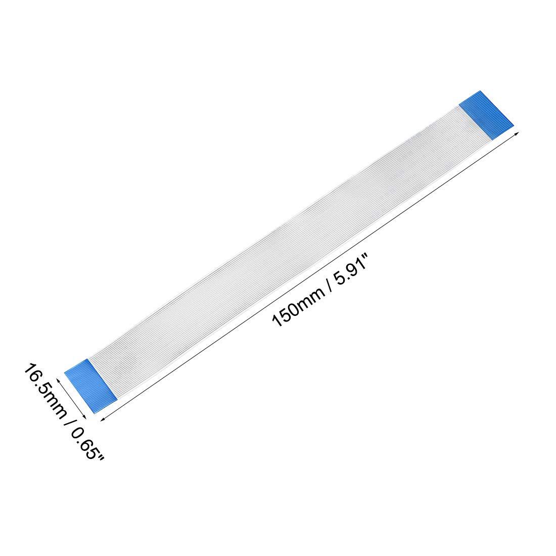 uxcell uxcell Flexible Flat Cable, 32 Pins 0.5mm Pitch 150mm FPC FFC Flexible Ribbon Cable for LCD TV Car Audio DVD Player Laptop 10Pcs (A Type)
