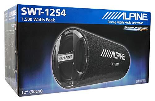 Alpine Alpine SWT-12S4 1000w 12\" Car Audio Subwoofer in Bass Tube Enclosure